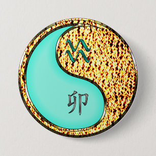 Waterman & Vuur Konijn Ronde Button 7,6 Cm