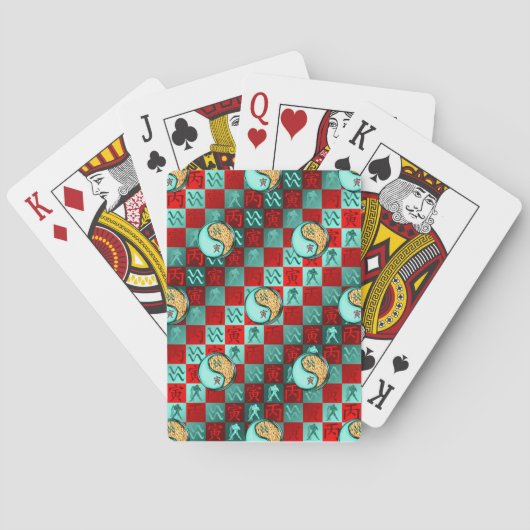 Waterman & Vuur Tijger Pokerkaarten (Achterkant)