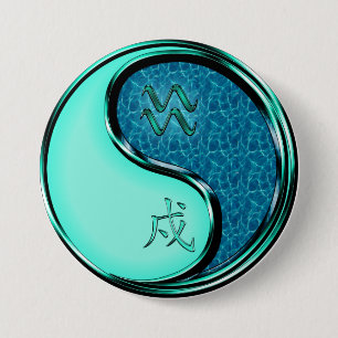 Waterman & Water Hond Ronde Button 7,6 Cm