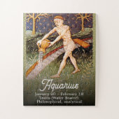 Waterman Waterdrager Zodiac teken Verjaardagsfeest Legpuzzel (Verticaal)