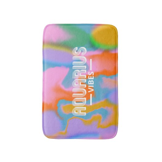 Waterman zodiac kleurrijke abstracte moder badmat (Voorkant Verticaal)