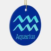 Waterman Zonneteken Sterrenbeeld Symbool Keramisch Ornament (Rechts)