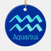 Waterman Zonneteken Sterrenbeeld Symbool Keramisch Ornament (Voorkant)