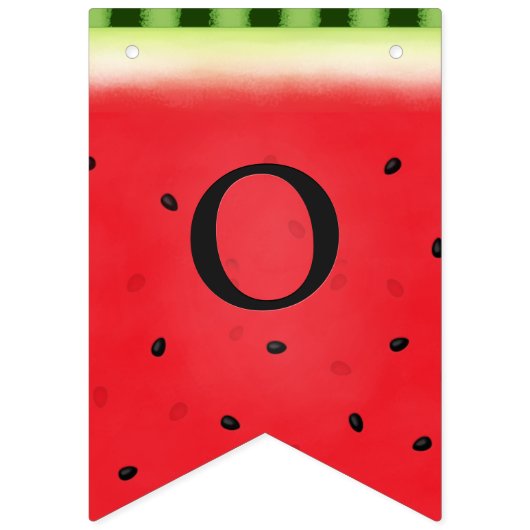 Watermeloen Aangepaste Lettering Vlaggetjes (Tweede vlag)