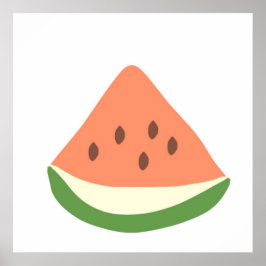 Watermeloen abstracte kunst poster