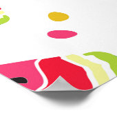 Watermeloen Ananas Zomer Naadloze Print (Hoek)