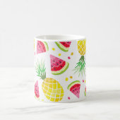 Watermeloen Ananas Zomer Naadloze Print Koffiemok (Center)