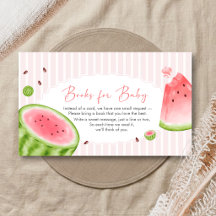 Watermeloen Baby Shower Boeken voor Baby