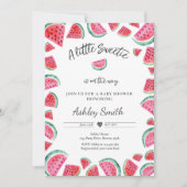 Watermeloen Baby shower Summer Fruit Baby shower Kaart (Voorkant)