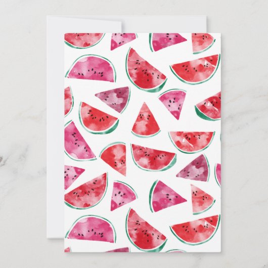 Watermeloen Bedankkaart (Achterkant)