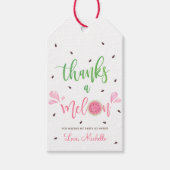 Watermeloen Bedankt een meloen Dank u Cadeaulabel (Voorkant)