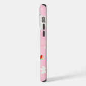 Watermeloen Bloom – Fun Summer Floral Pattern iPhone Hoesje (Linkerkant)