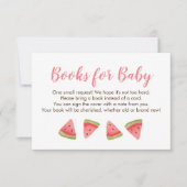 Watermeloen Boeken voor Baby Insteekkaart voor Fee Bedankkaart (Voorkant)