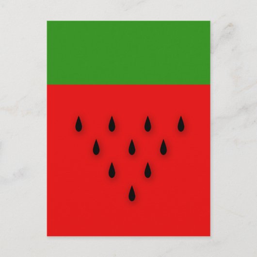 Watermeloen! Briefkaart (Voorkant)