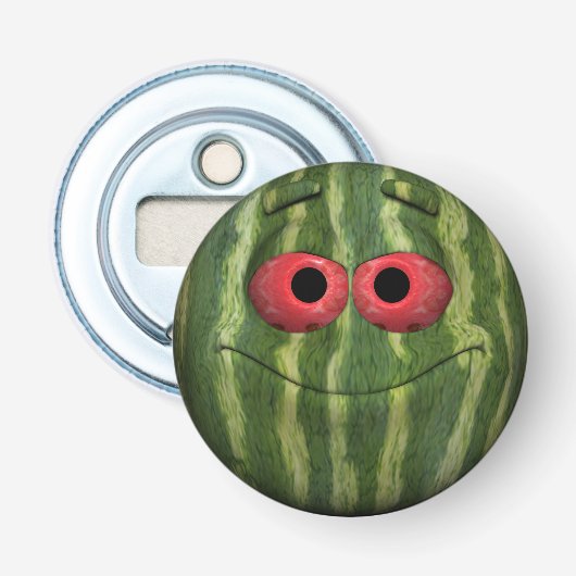 Watermeloen Button Flesopener (Voorkant)