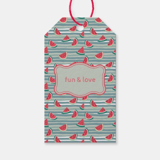 Watermeloen Cadeaulabel (Voorkant)