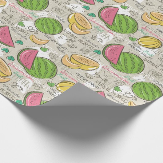 Watermeloen Cadeaupapier (Hoek)