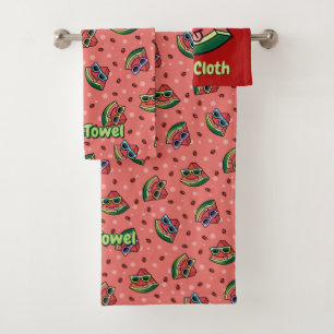 Watermeloen Cartoon Bath Towel Set Bad Handdoek