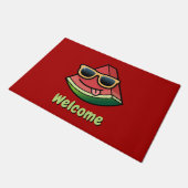 Watermeloen Cartoon Doormat Deurmat (Schuin)