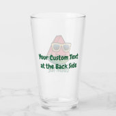 Watermeloen Cartoon Glass Glas (Achterkant)