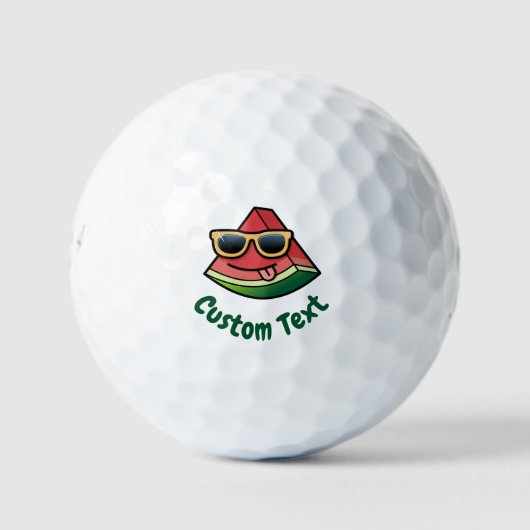 Watermeloen Cartoon Golf Balls Golfballen (Voorkant)