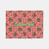 Watermeloen Cartoon Pattern Fleece Blanket Deken (Voorkant (Horizontaal))