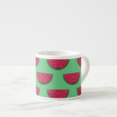 Watermeloen Design Bone China Espresso Mokken (Voorkant rechts)