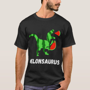 Watermeloen Dinosaurussen Zomer Fruit Grappige Mel T-shirt