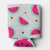 Watermeloen driehoeken: retro zomer textuur. blikjeskoeler (Achterkant)