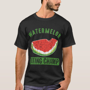 Watermeloen Eating Champ Grappige Zomer Fruit Love T-shirt