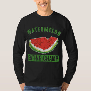 Watermeloen Eating Champ Grappige Zomer Fruit Love T-shirt