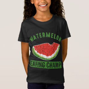 Watermeloen Eating Champ Grappige Zomer Fruit Love T-shirt