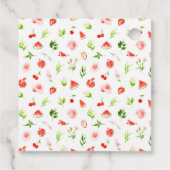 Watermeloen en granaatappel Vrijgezellenfeest Dank Bedankjes Labels (Achterkant)