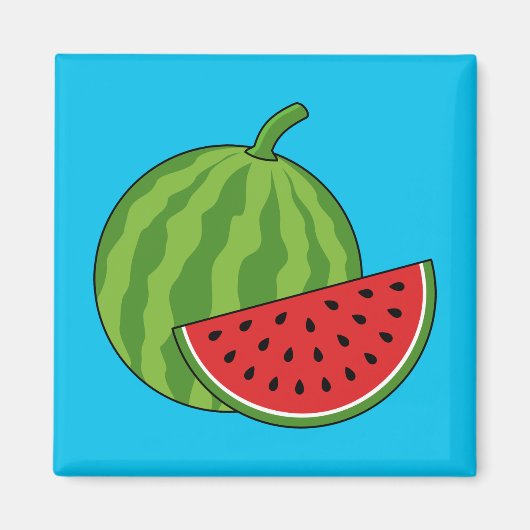 Watermeloen en Slice Magneet (Voorkant)