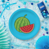 Watermeloen en Slice Papieren Bordje (Feest)