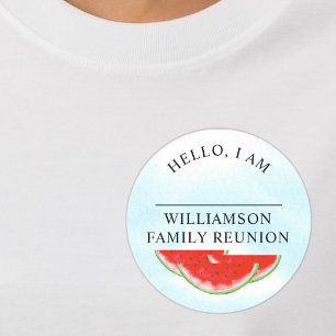 Watermeloen Familie Reünie Hallo Mijn Naam Is Ronde Sticker
