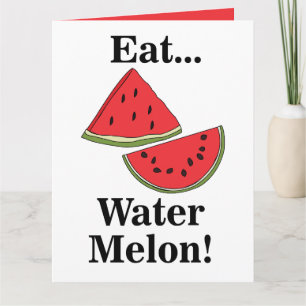 Watermeloen Fruit Fun Summer Party Kaart