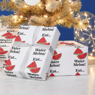 Watermeloen Fruit Grappige Zomer Verjaardag Cadeaupapier