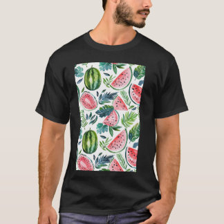 Watermeloen Fruit Pattern Art T-shirt