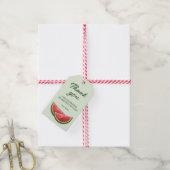 Watermeloen Fruit Slices Custom Verjaardag Dank u Cadeaulabel (Met Touw)