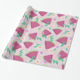 Watermeloen fruit zomer voedsel cadeaupapier