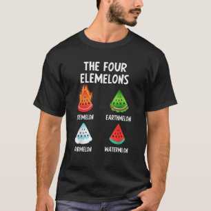Watermeloen Funny Family Party Summer Fruit Four E T-shirt