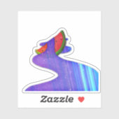 Watermeloen Galaxy Sticker (Vel)
