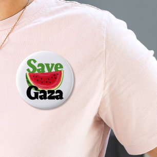 Watermeloen Gaza Palestina Ronde Button 5,7 Cm
