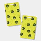Watermeloen Geel Badge (Voor- en achterkant)