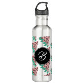 Watermeloen Geometric Patterned Tropical Summer Waterfles (Voorkant)