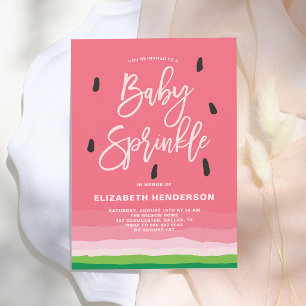 Watermeloen Gradiënt Moderne Baby Sprinkle Kaart
