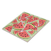 Watermeloen Green Tegeltje (Zijkant)