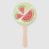 Watermeloen groene artikelen Tekst Handwaaier (Voorkant)