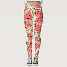 Watermeloen groene leggings